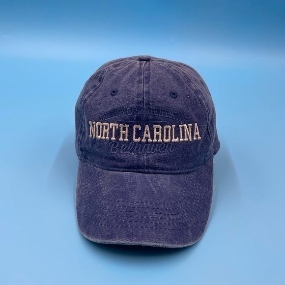Vintage  North Carolina Embroidered Denim Hat - Picture 1 of 6